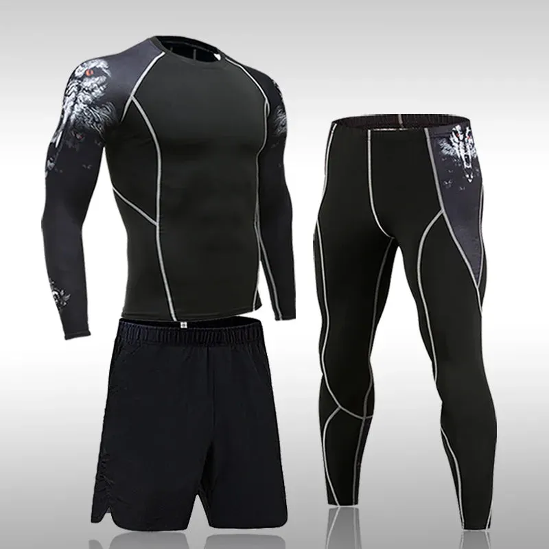 Men's Compression Running Sportswear Set