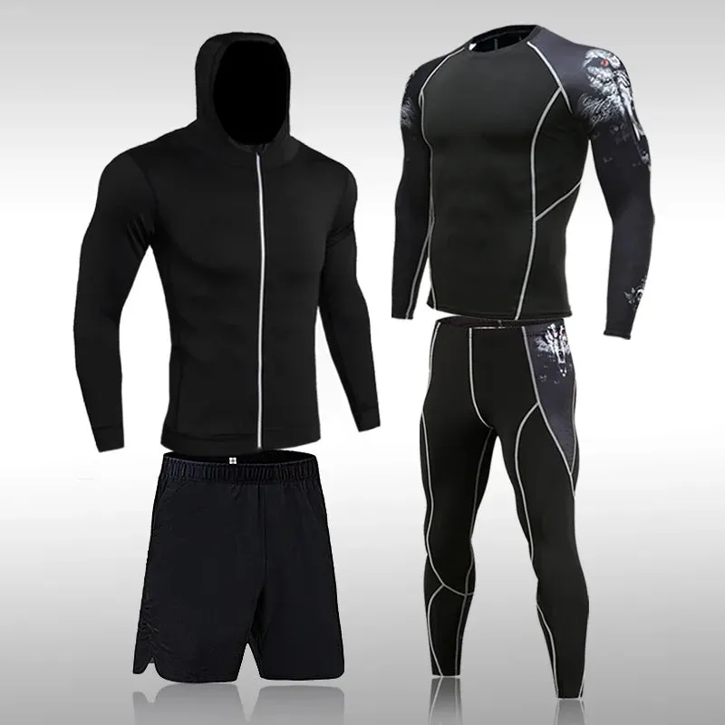 Men's Compression Running Sportswear Set