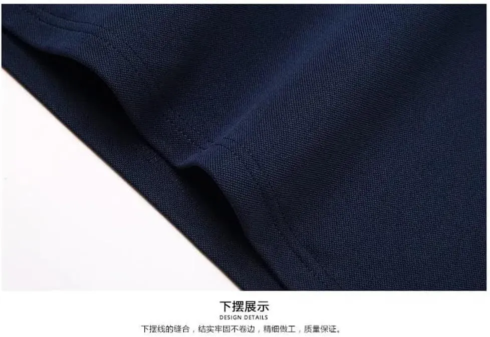 Mens Short Sleeve Solid Polo Shirts Summer Quick Dry Breathable Male Clothes Business Casual Lapel Loose Tees Tops