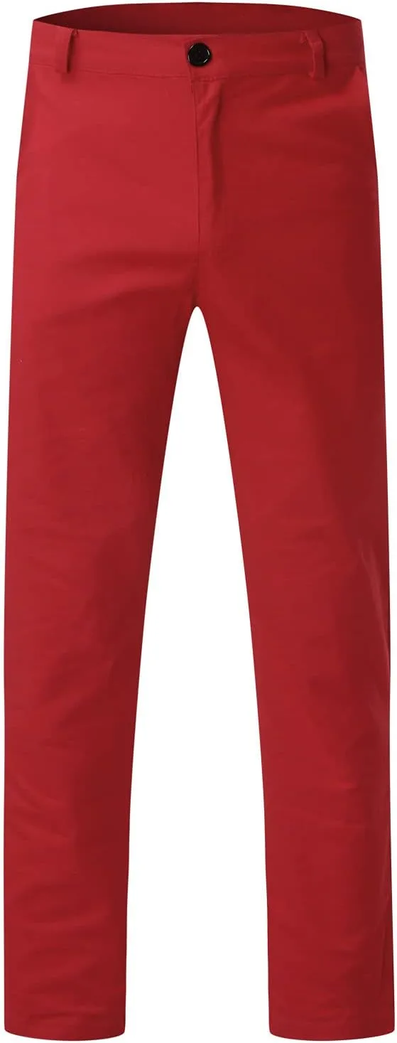 Mens Slim Fit Skinny Chino Pants Solid Tapered Stretchy Casual Trousers for Men Comfort Flat Front Dress Pants for Work