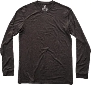 Men's Tall Slim-Fit Long Sleeve Crewneck T-Shirt, Super Soft Poly Blend Long Tee