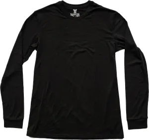Men's Tall Slim-Fit Long Sleeve Crewneck T-Shirt, Super Soft Poly Blend Long Tee