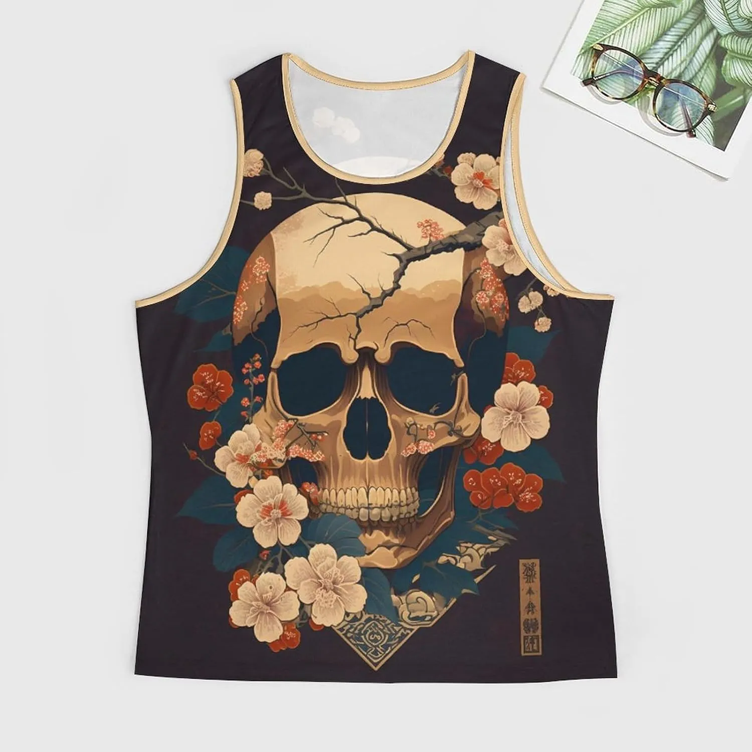Men's Tank Tops Casual Undershirts Summer Cool Big and Tall Vest Sleeveless Crewneck Workout Cotton Tank Tops for Men
