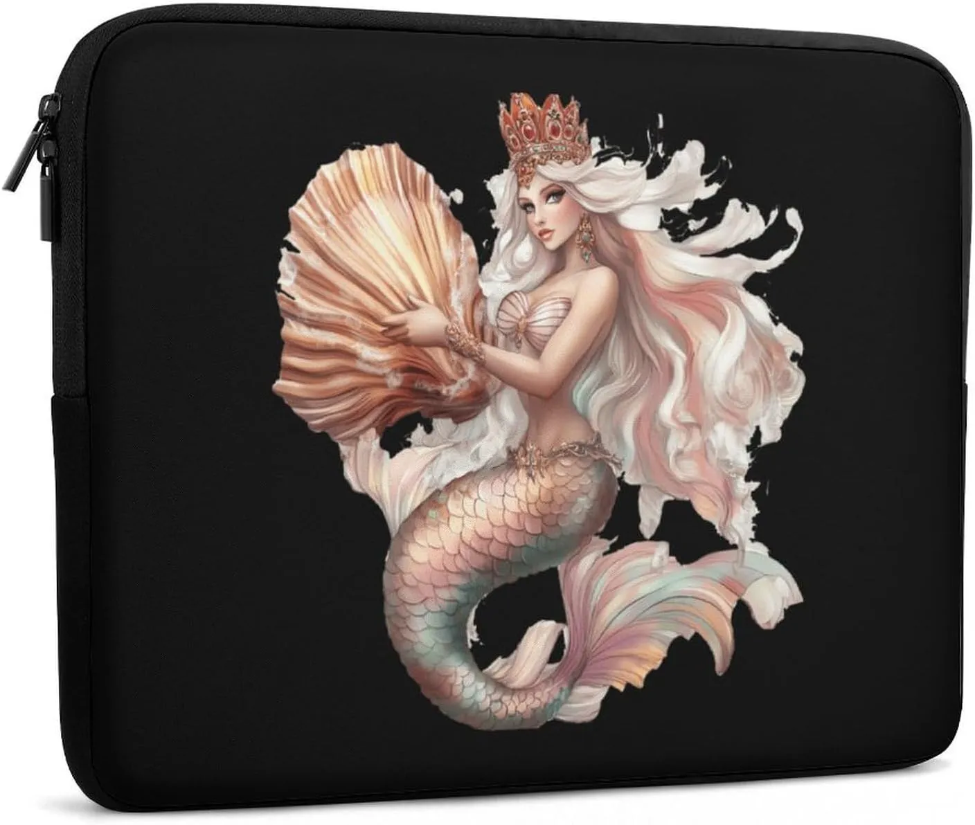 Mermaid Sea Queen Laptop Case Sleeve Bag 13inch Durable Shockproof Protective Computer Carrying Cover Briefcase