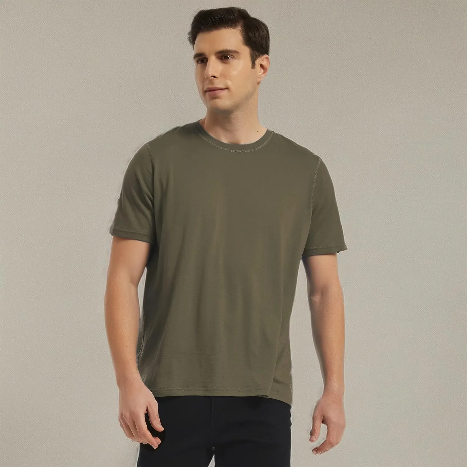 METARINO Merino Wool T-Shirts Mens Short Sleeve Lightweight Base Layer for Hiking,Travel,Hunting,Cycling