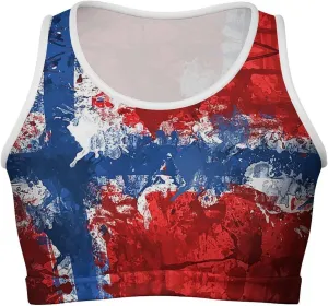 Mexican Flag Basic Crop Tank Tops Sleeveless Soft Crop Top for Women
