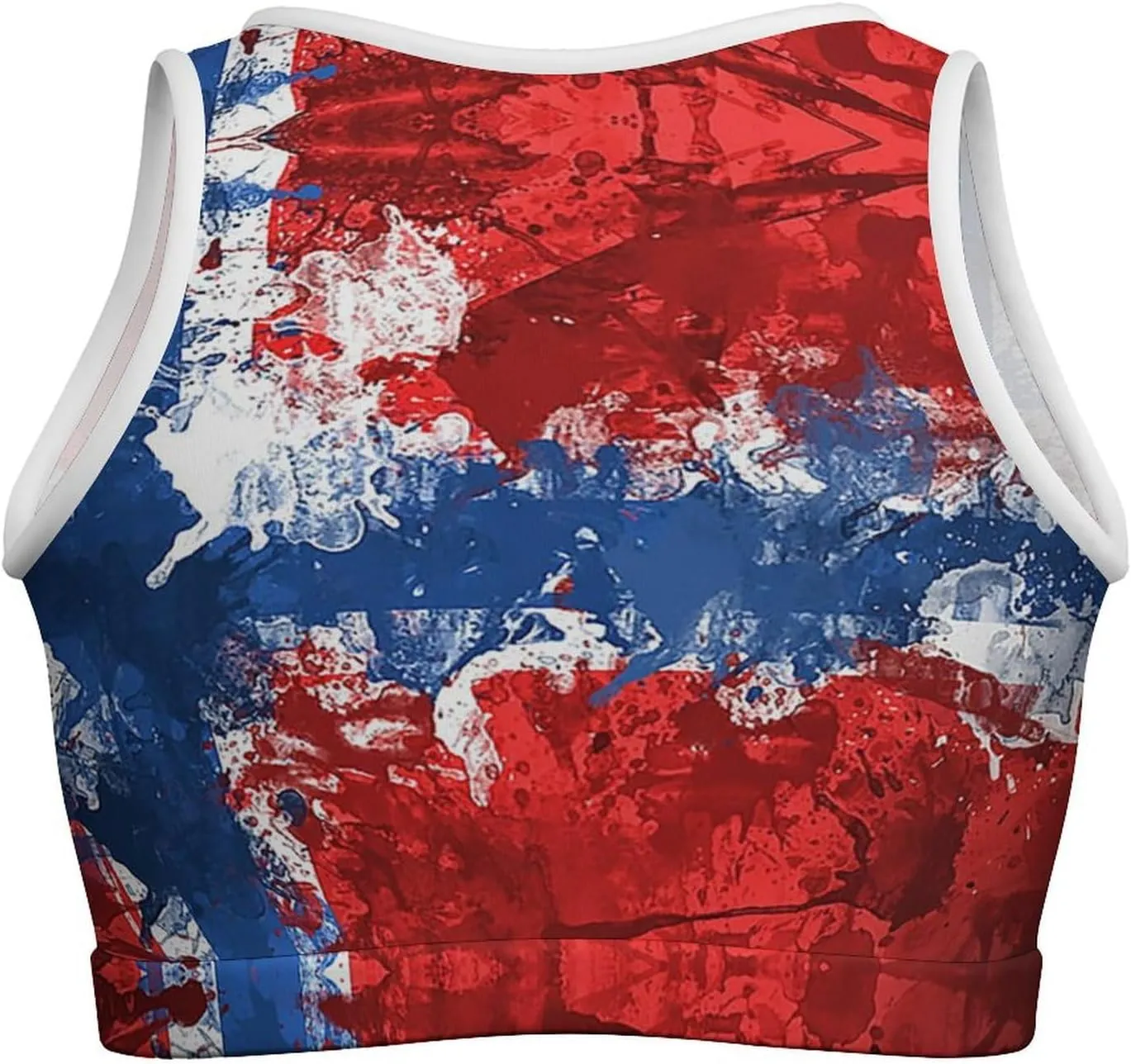 Mexican Flag Basic Crop Tank Tops Sleeveless Soft Crop Top for Women