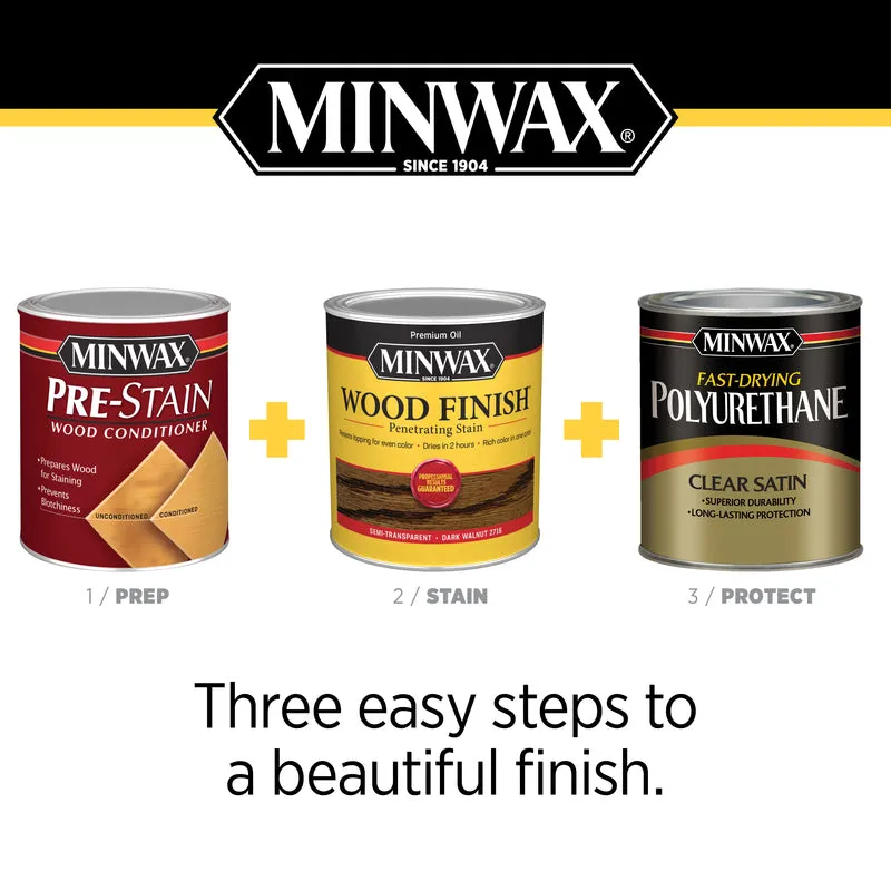 Minwax Wood Finish Semi-Transparent Aged Barrel Oil-Based Penetrating Wood Stain 1 qt