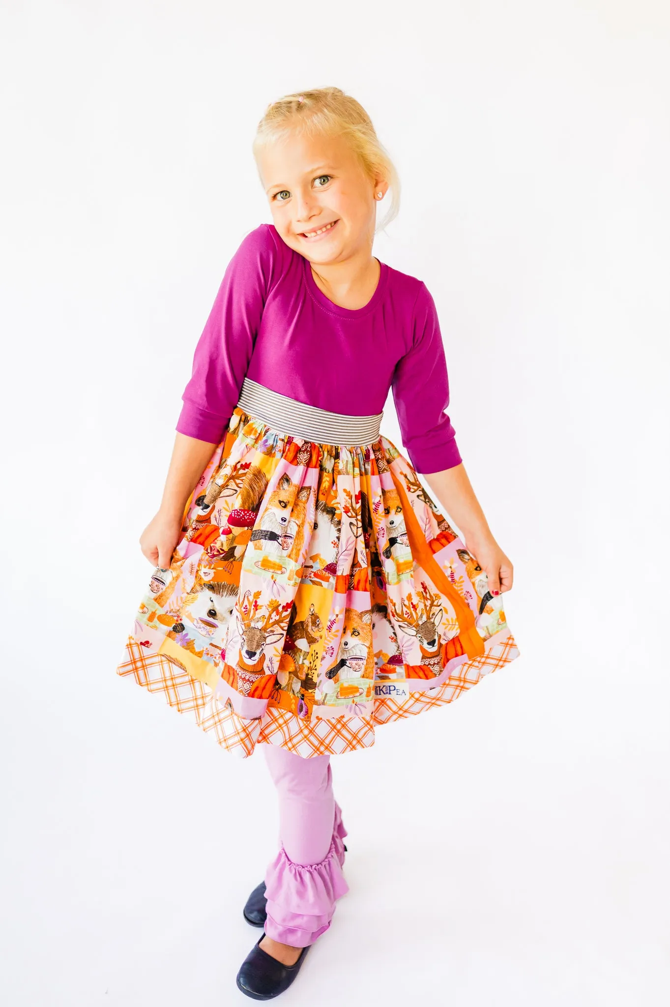 Orchid Triple Ruffle Leggings (ships in 2 weeks)