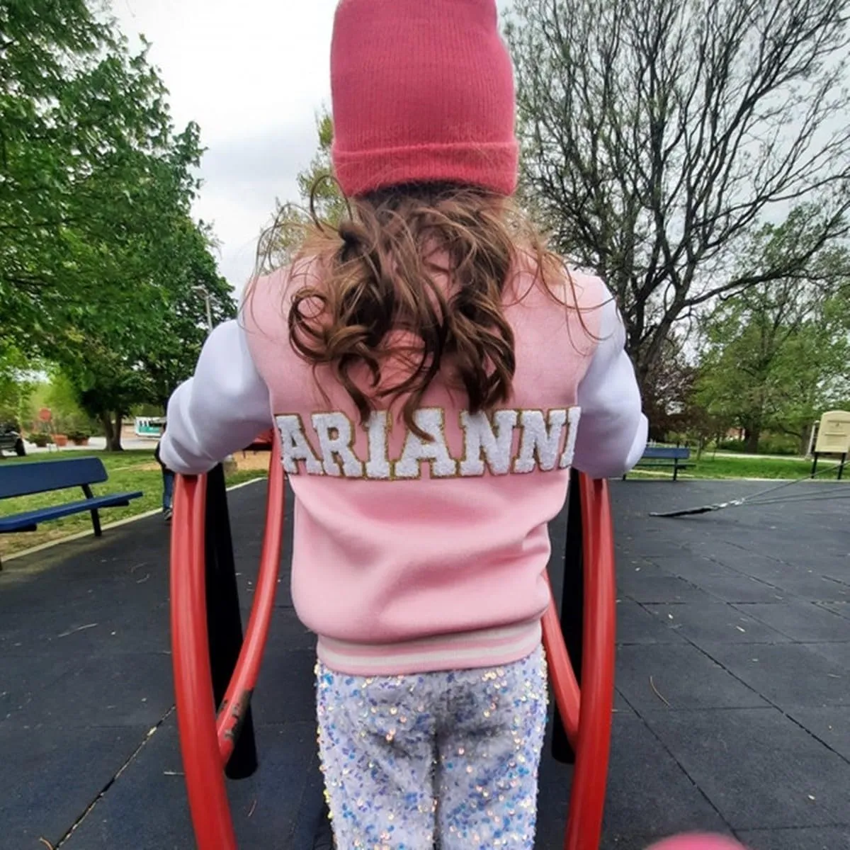 Personalized Girls Varsity Jacket Boys Toddles Kids Custom Name Patch Baseball Jackets for Back To School Birthday Christmas