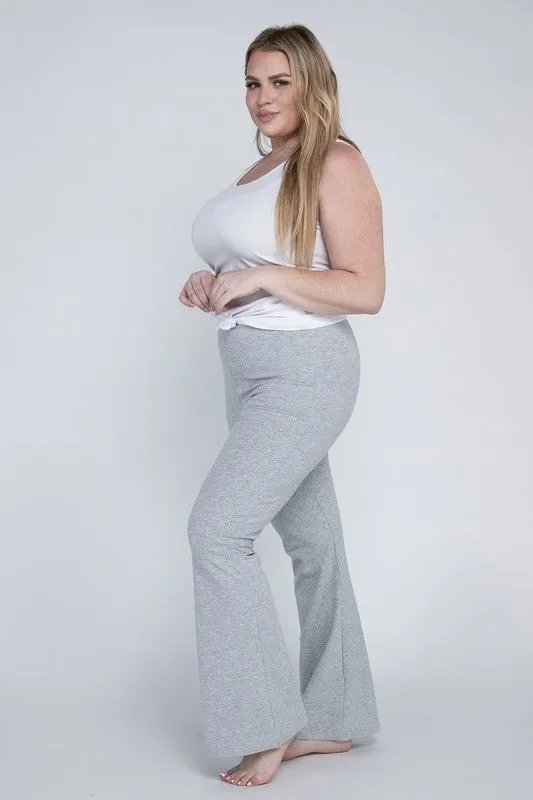 Plus Everyday Stretchy Flare Bottoms Pants