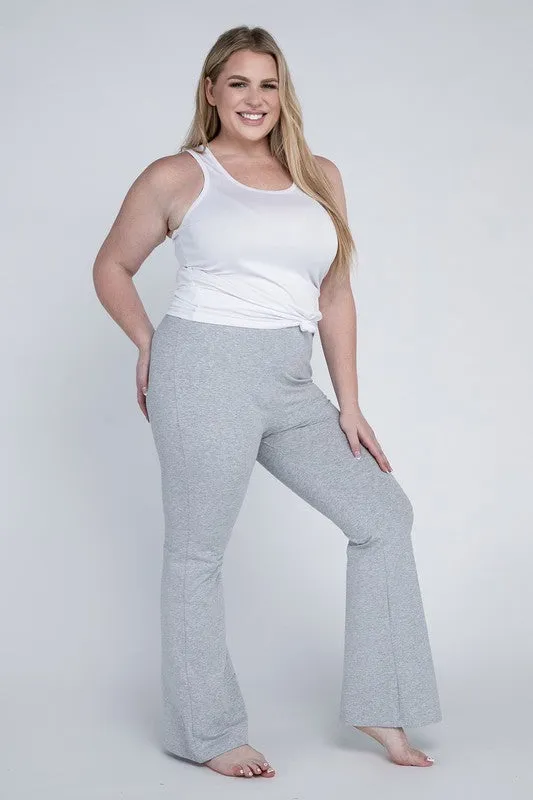 Plus Everyday Stretchy Flare Bottoms Pants