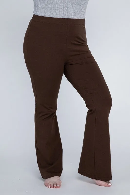 Plus Everyday Stretchy Flare Bottoms Pants