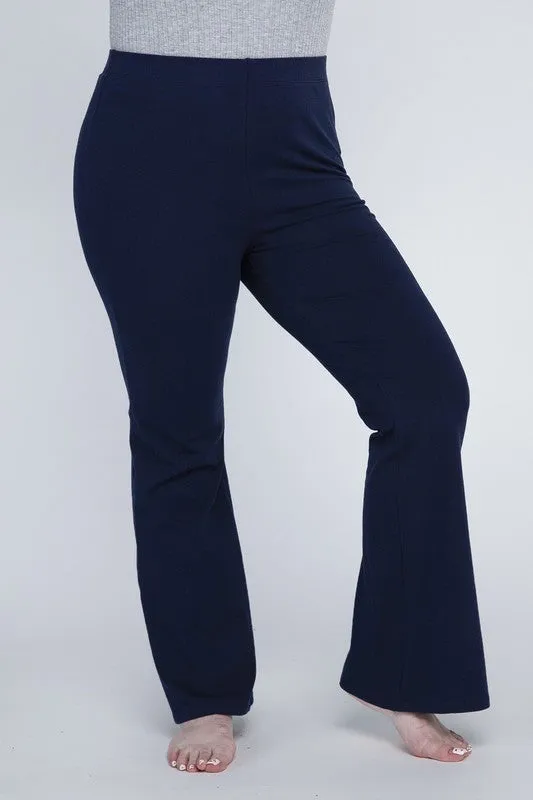 Plus Everyday Stretchy Flare Bottoms Pants