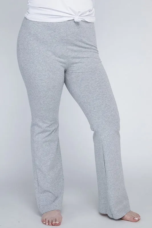 Plus Everyday Stretchy Flare Bottoms Pants