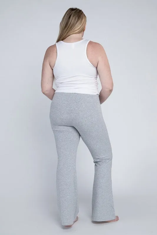 Plus Everyday Stretchy Flare Bottoms Pants
