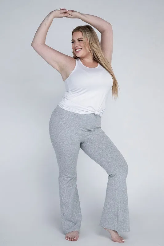 Plus Everyday Stretchy Flare Bottoms Pants