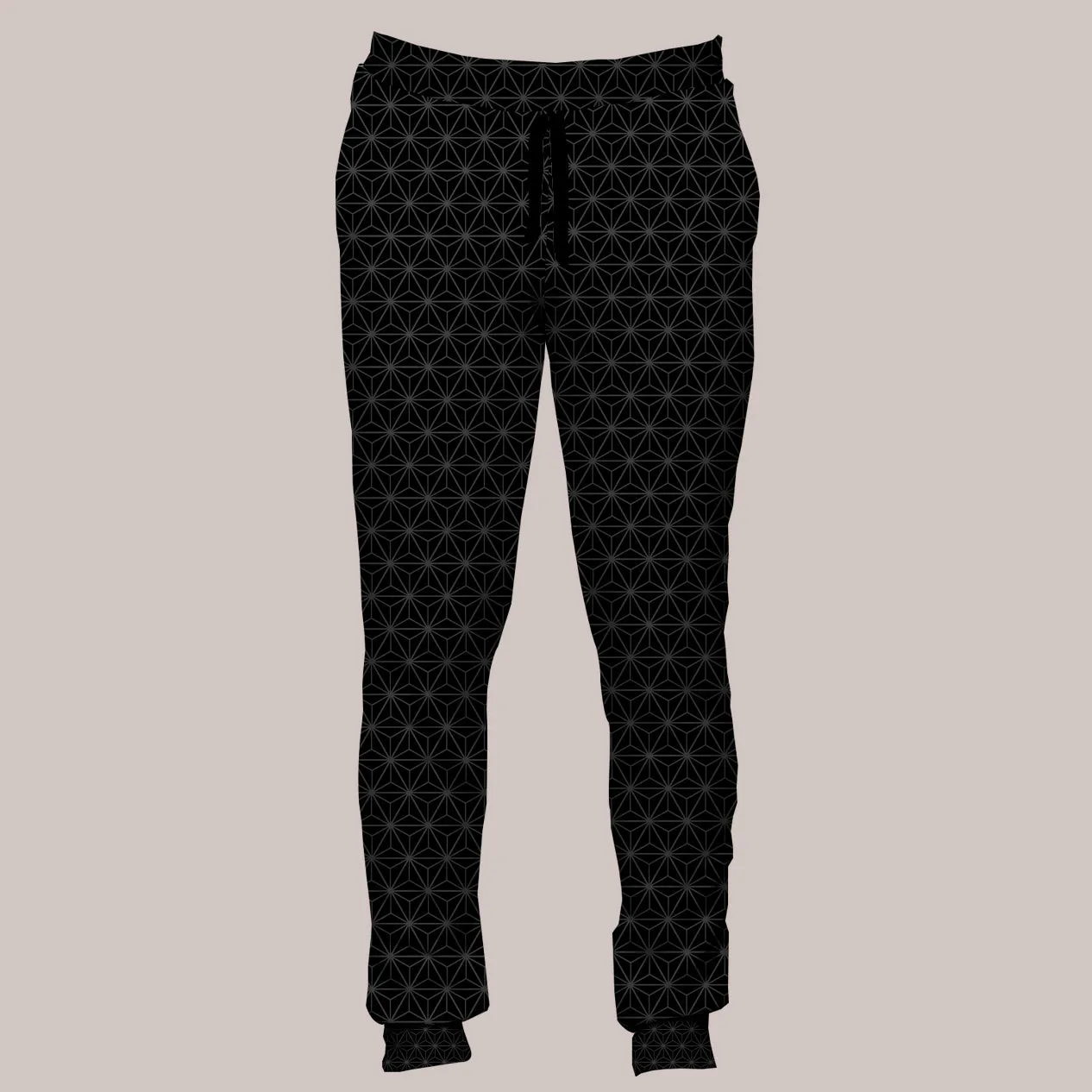 Psychedelic Joggers (UV/RGB, Eco-Friendly, Unisex, Fleece-Lined) | TETRAHEDRON