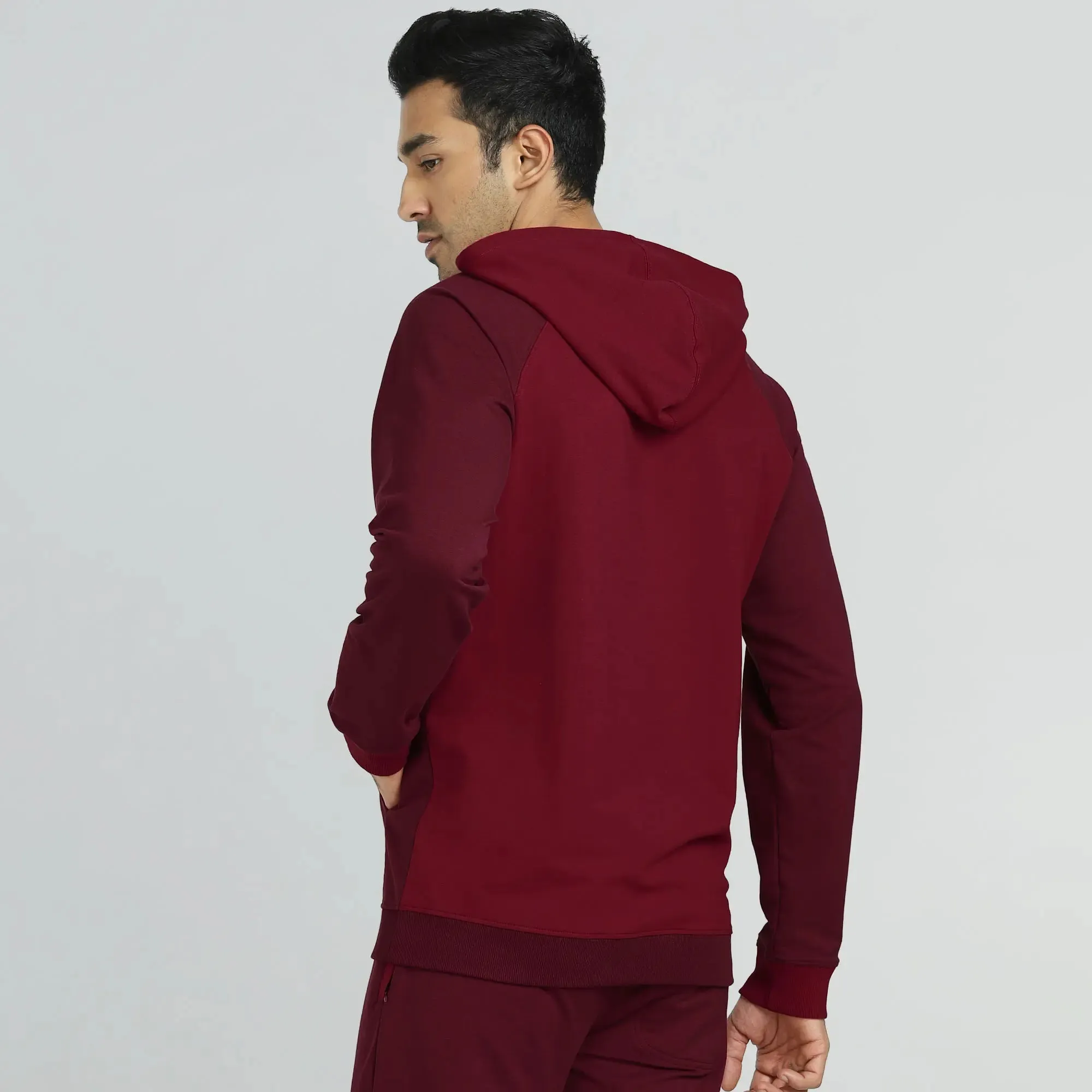 Quest French Terry Cotton Hoodies Scarlet Red