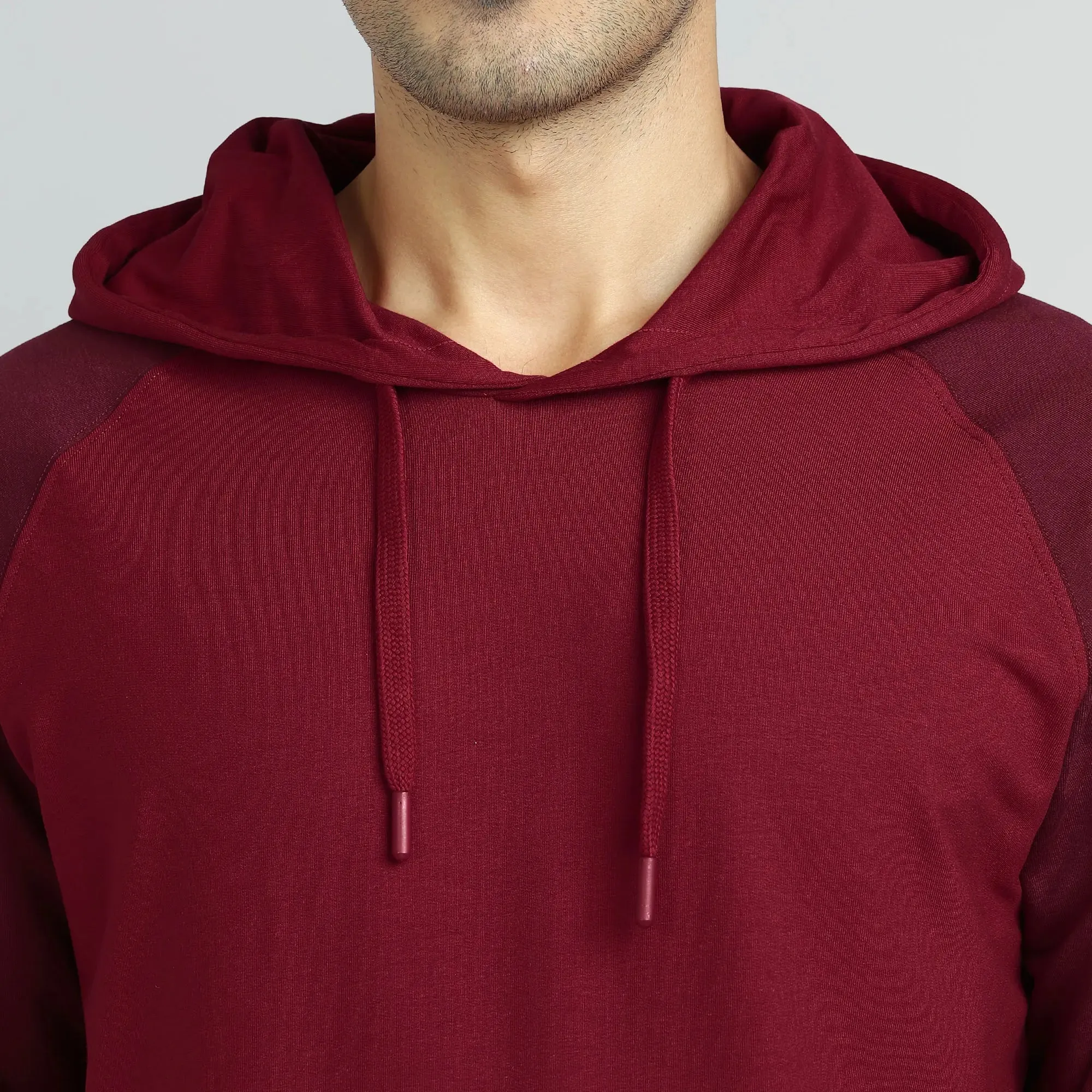 Quest French Terry Cotton Hoodies Scarlet Red