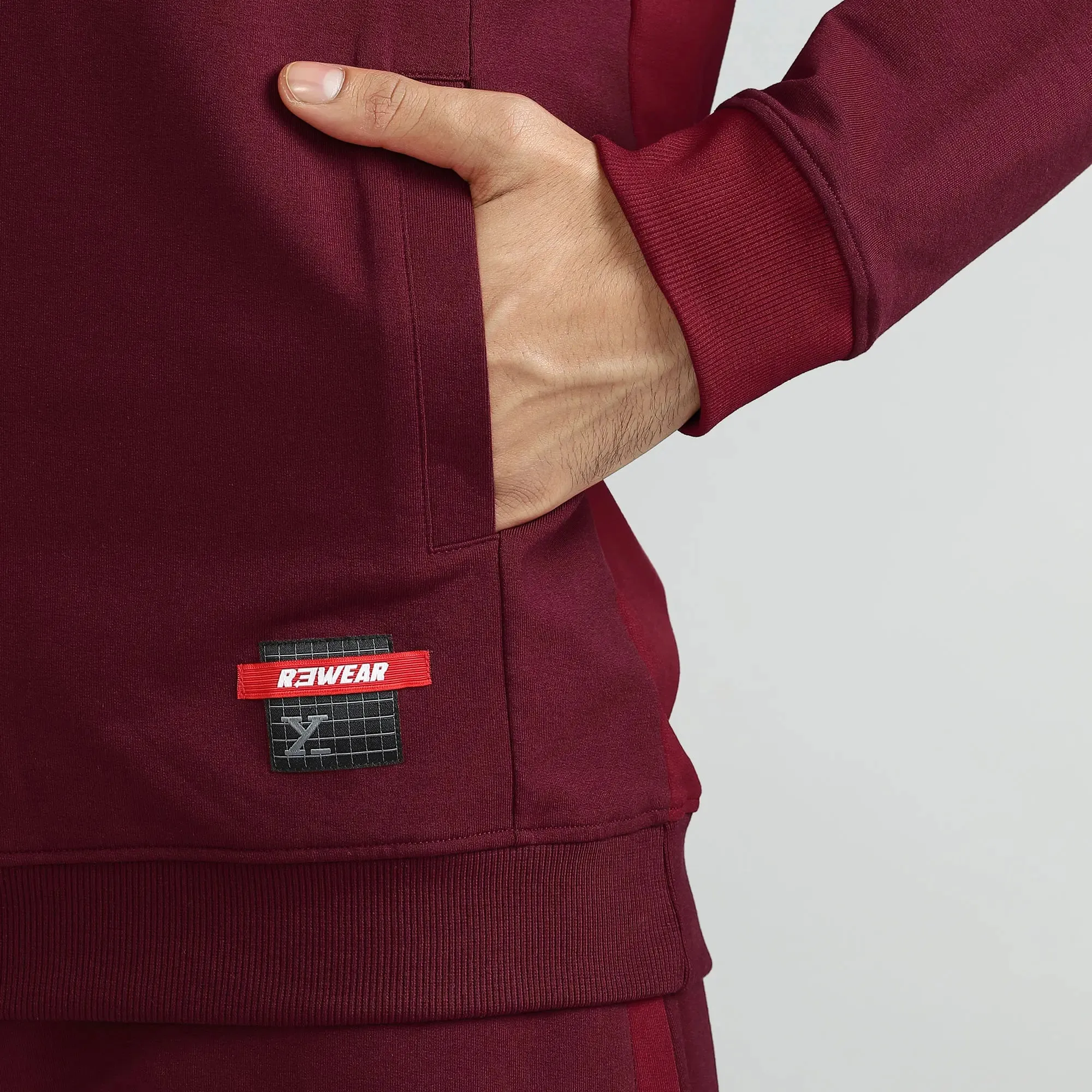 Quest French Terry Cotton Hoodies Scarlet Red