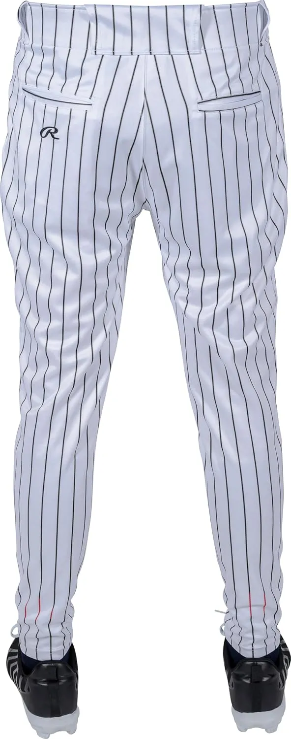 Rawlings Men's Pro 150 Series Pinstripe Baseball Pant | Jogger Fit | Adult Sizes | Multiple Colors