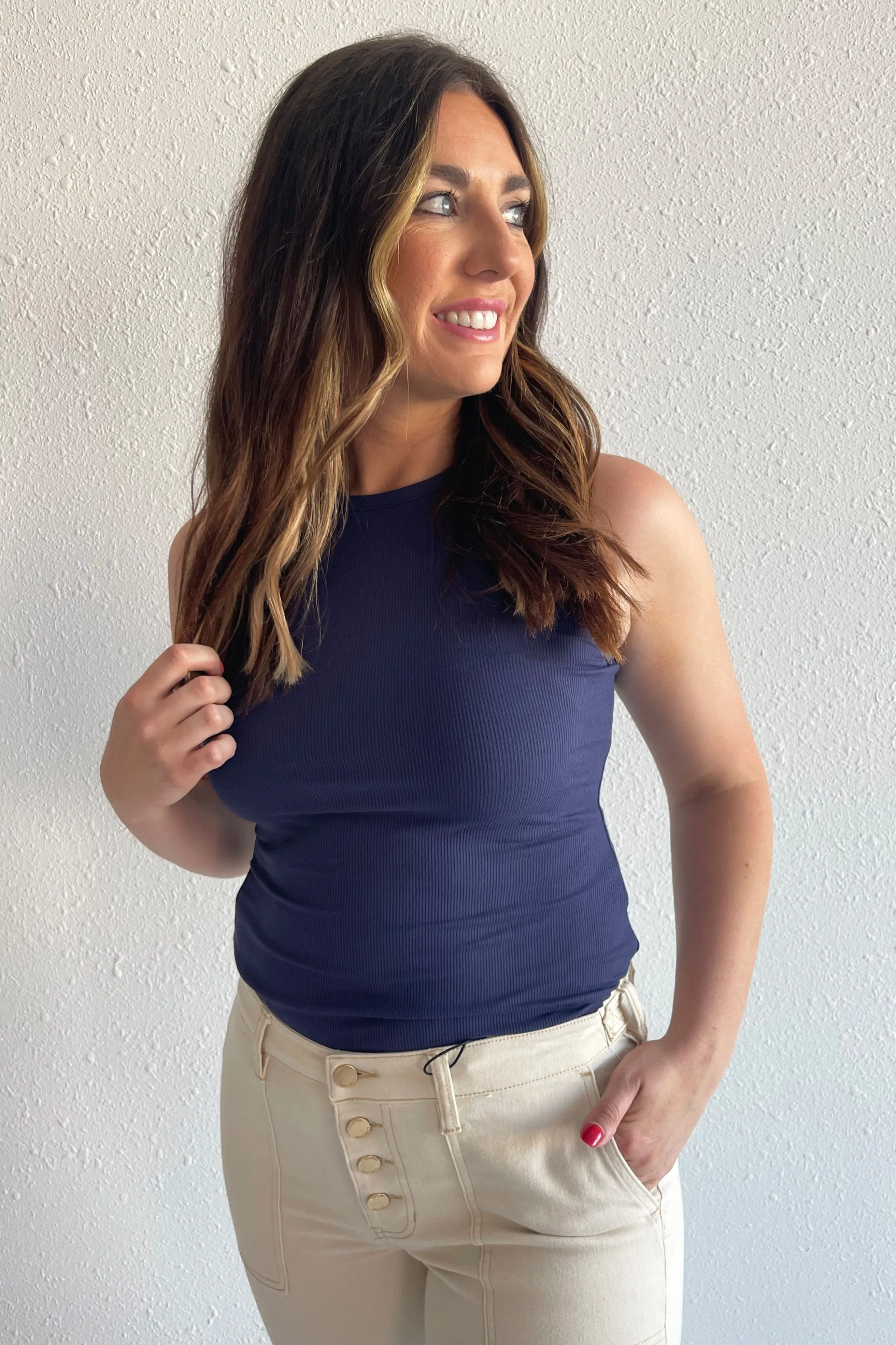 Round Neck Sleeveless Bodysuit