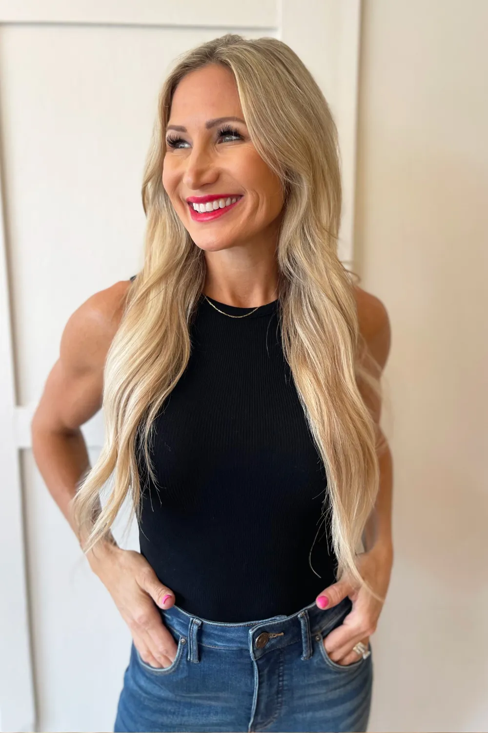 Round Neck Sleeveless Bodysuit