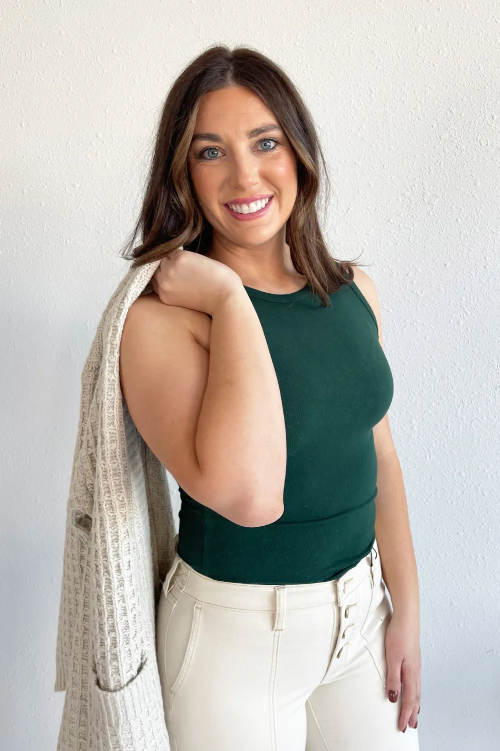 Round Neck Sleeveless Bodysuit
