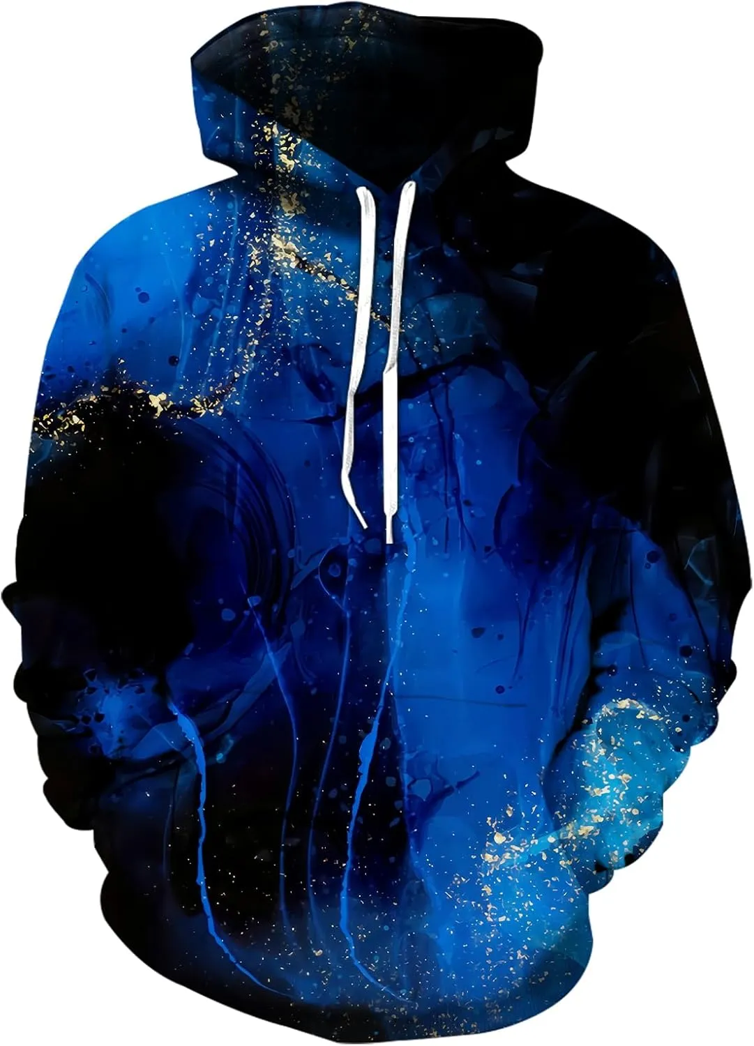 sanatty Unisex Hoodies 3D Print Galaxy Pullover Hooded Sweatshirt Hoodies with Big Pockets for Teen Men, Teen Boy, Women