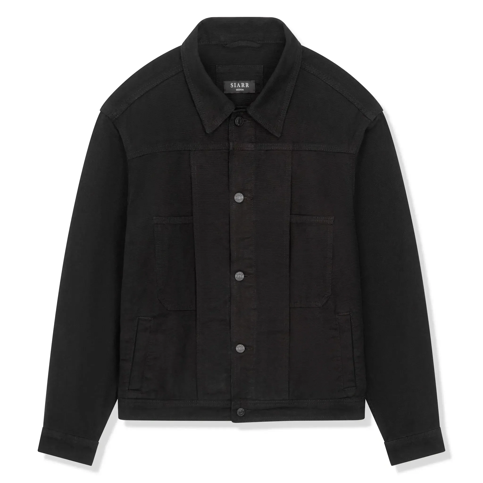 SIARR Black Denim Jacket & Cargo Pants