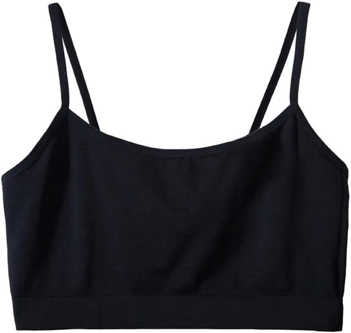 Simple Durable Mini Camisole Cropp Tank Tops for Women, Comfy Soft Stretch Seamless Basic Cami