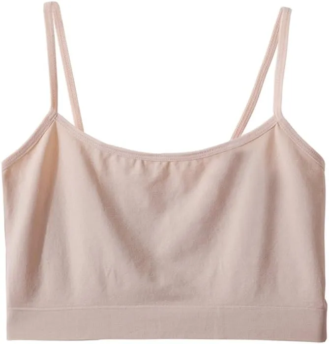 Simple Durable Mini Camisole Cropp Tank Tops for Women, Comfy Soft Stretch Seamless Basic Cami