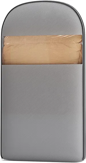 Space Saving Hanging Garment Bag with Self Compression Zipper, Winter Coat Storage, Heavy Duty Garment Bag for Down Coat, Dresses & Suits (Grey, M)