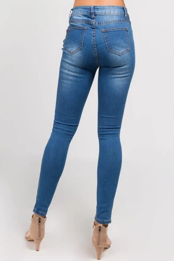 Split Knee Jeans