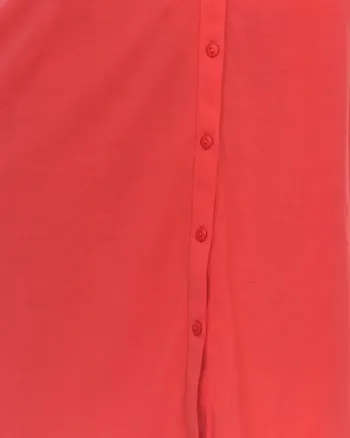 Stretchy Button Down Tunic Top | Red