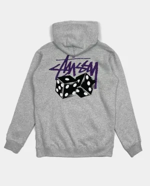 Stussy - Pair Of Dice Fleece Hood - Grey
