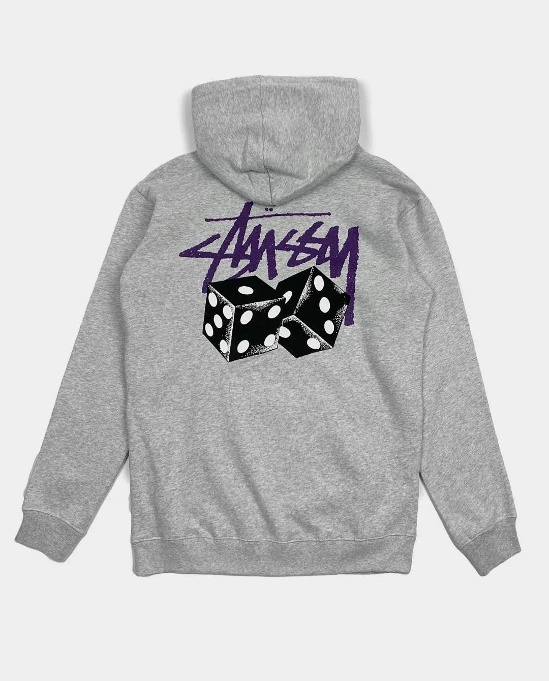 Stussy - Pair Of Dice Fleece Hood - Grey