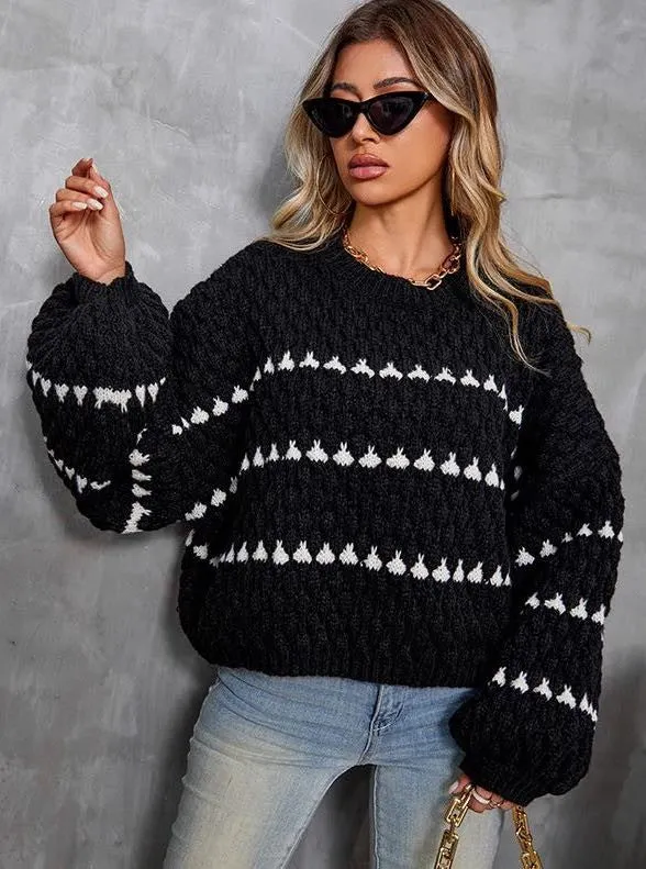 Stylish  Chunky Knit Sweater