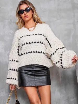 Stylish  Chunky Knit Sweater