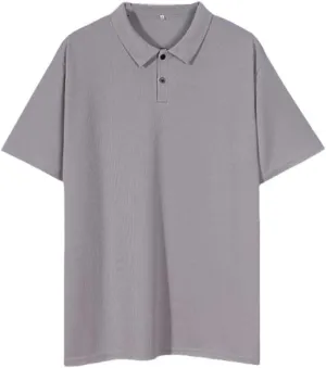 Summer Men Hole Breathable Polo Shirt Short Sleeve Large Size Quick Dry Stretch Tees Turn Down Collar Tops