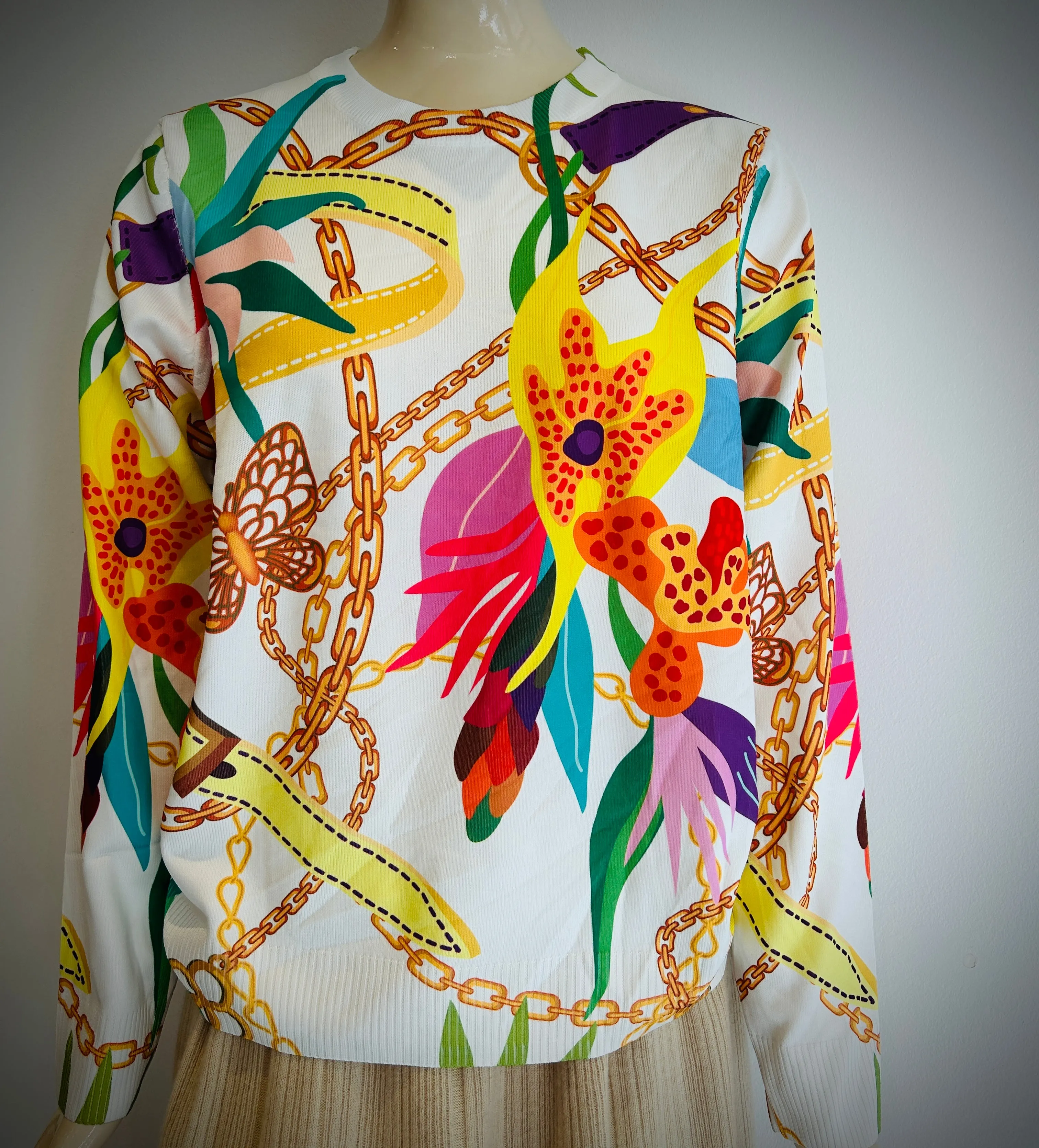 Summer Printed Sweaters April Sale 25% Off.  At Checkout Use Code April25