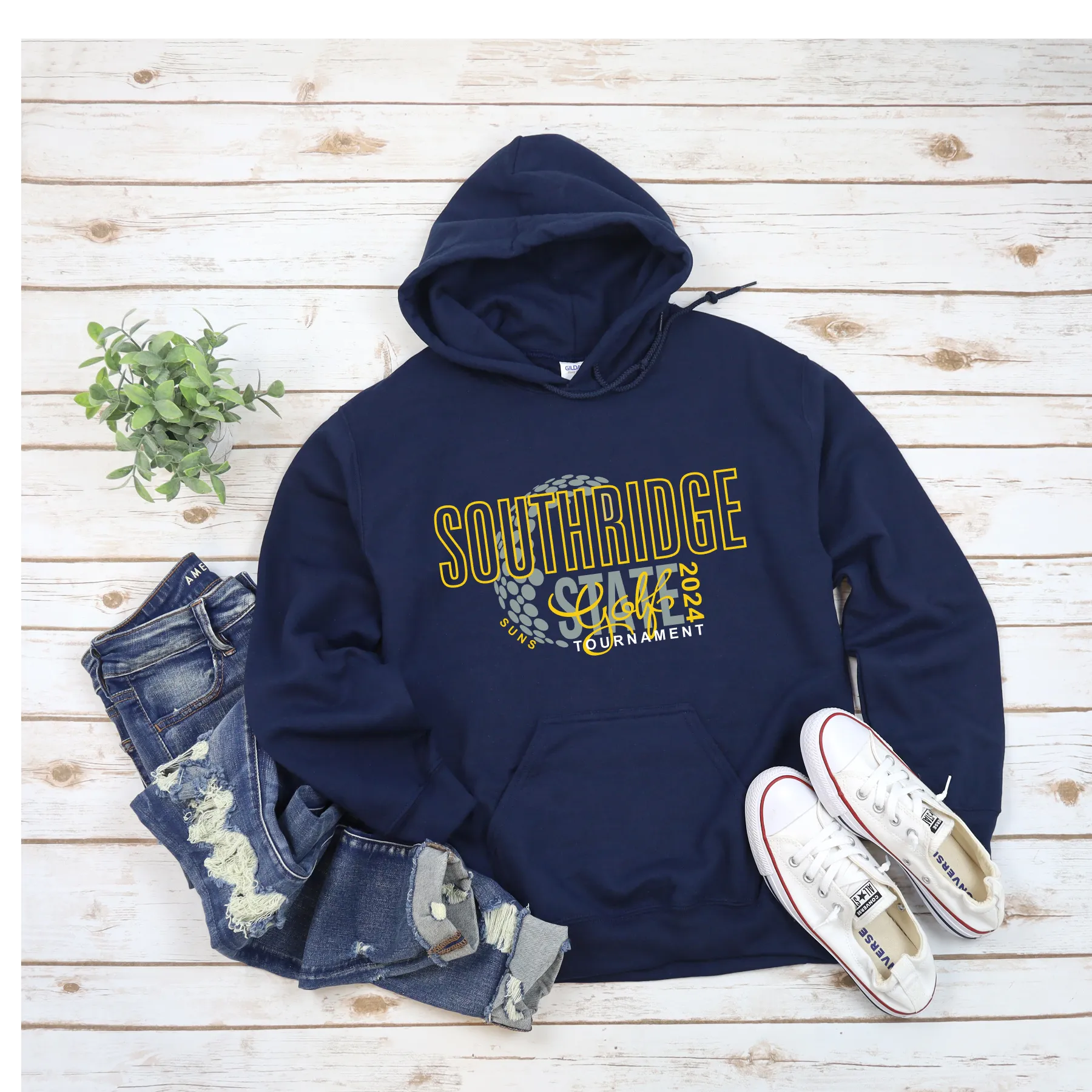 Suns State golf hoodie navy