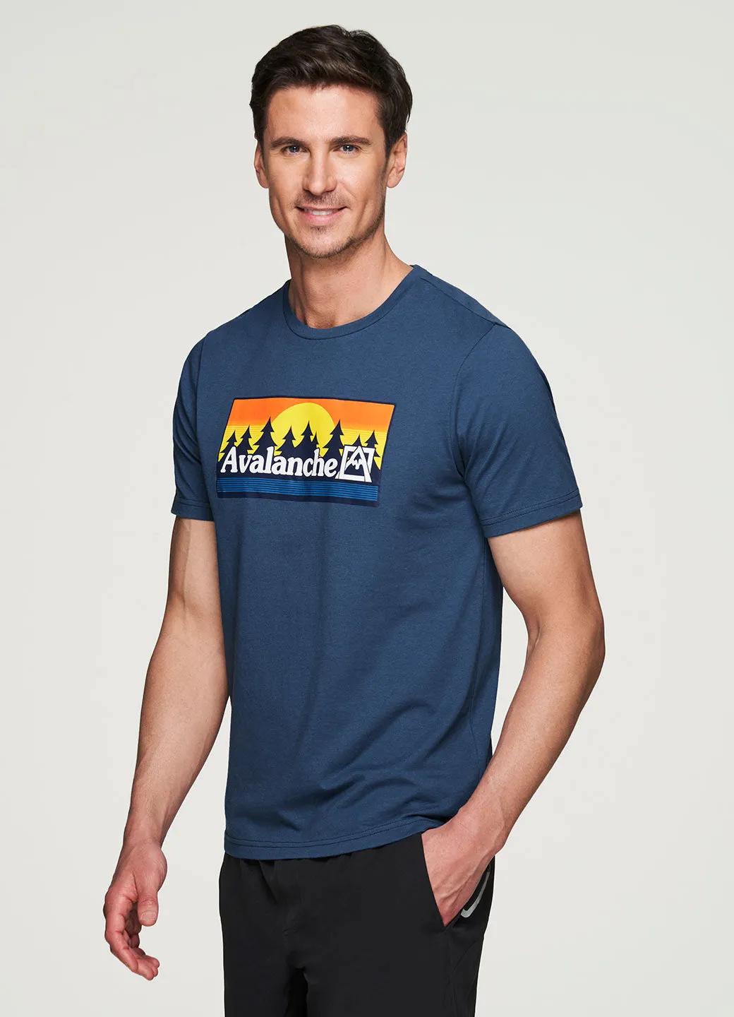 Sunset Forest Graphic Logo Tee