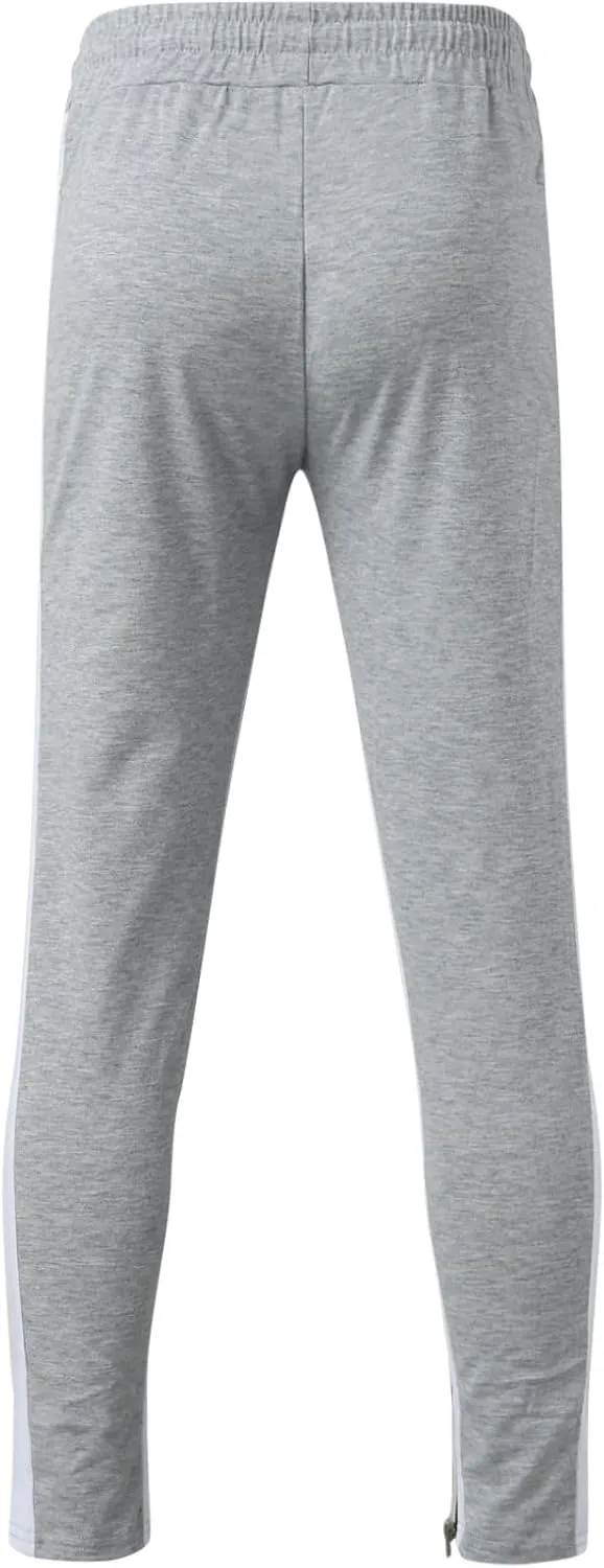 Sweatpants for Men with Pockets Pants Zipper Pockets Athletic Jogger Fitness Workout Gym Sweatpants Men's Cargo Pants