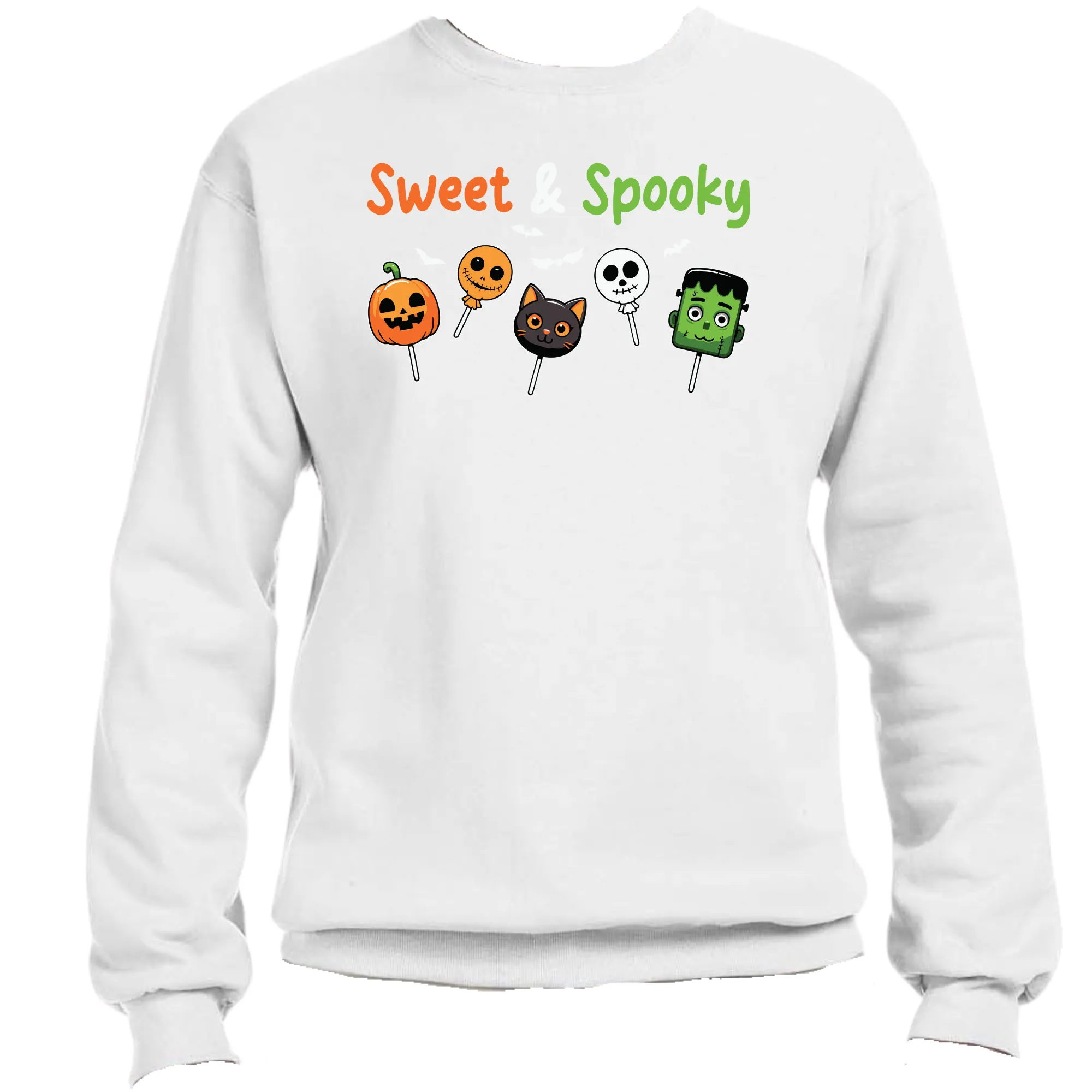 Sweet & Spooky Halloween Sweatshirt | Easy Ready-to-Press, Custom Cute Halloween Apparel