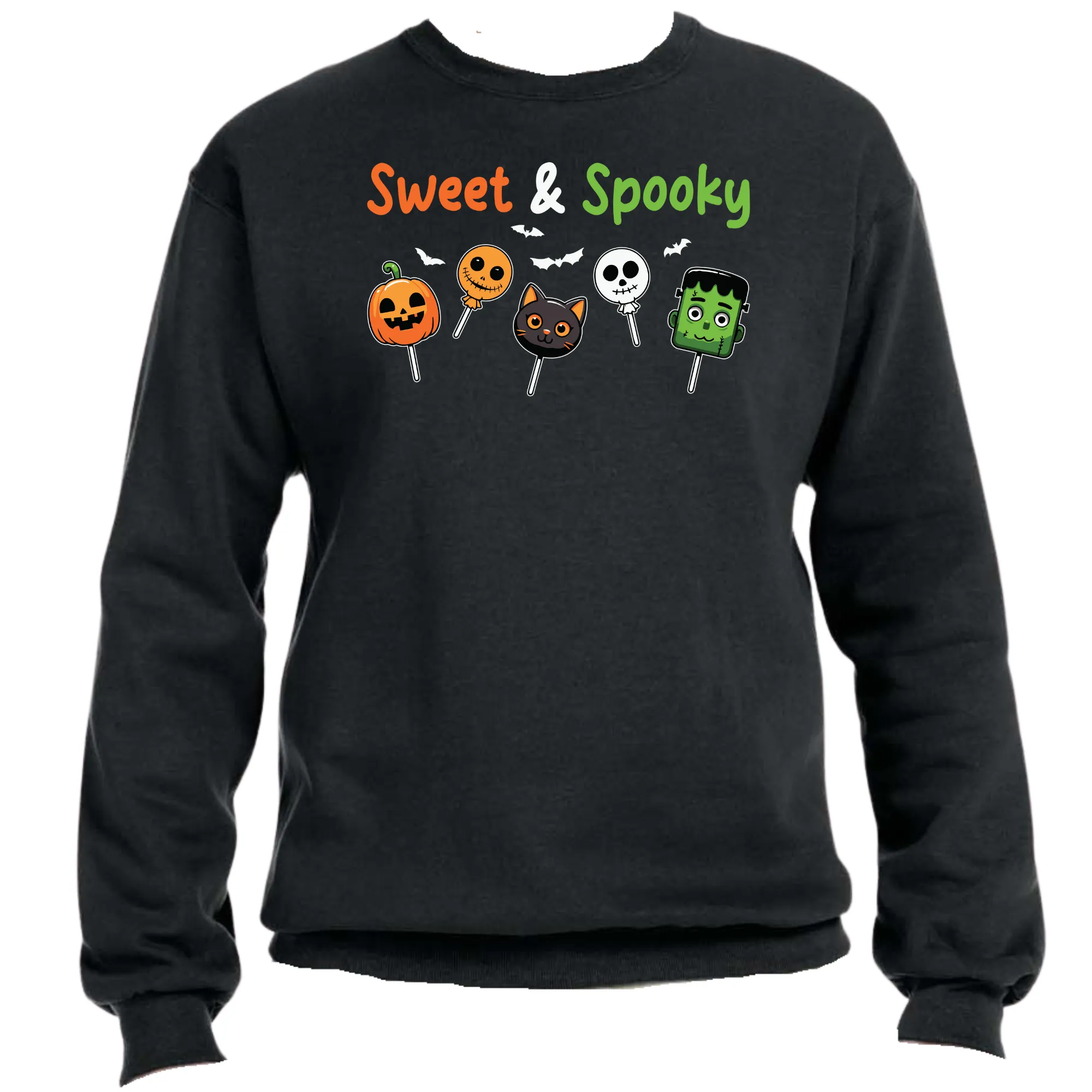 Sweet & Spooky Halloween Sweatshirt | Easy Ready-to-Press, Custom Cute Halloween Apparel