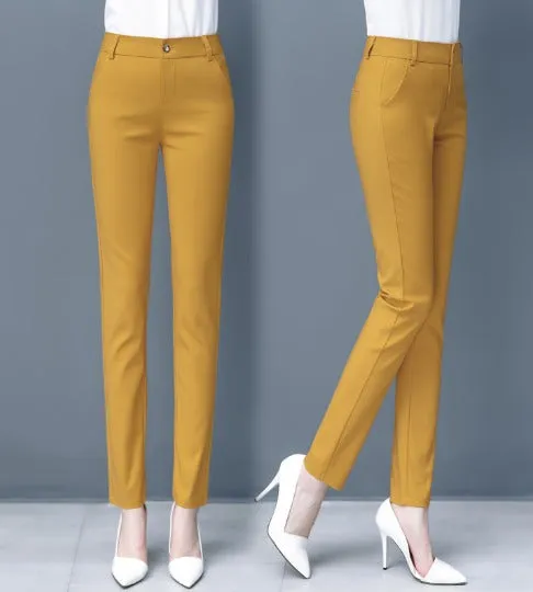 Sylis | High Waist Elastic Pants for Plus Size Women