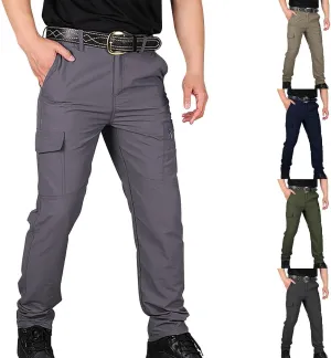 Tactical Pants for Men,Stretch Lightweight Baggy Work Pants Outdoor Waterproof Quick-Dry Hiking Pants with Pockets