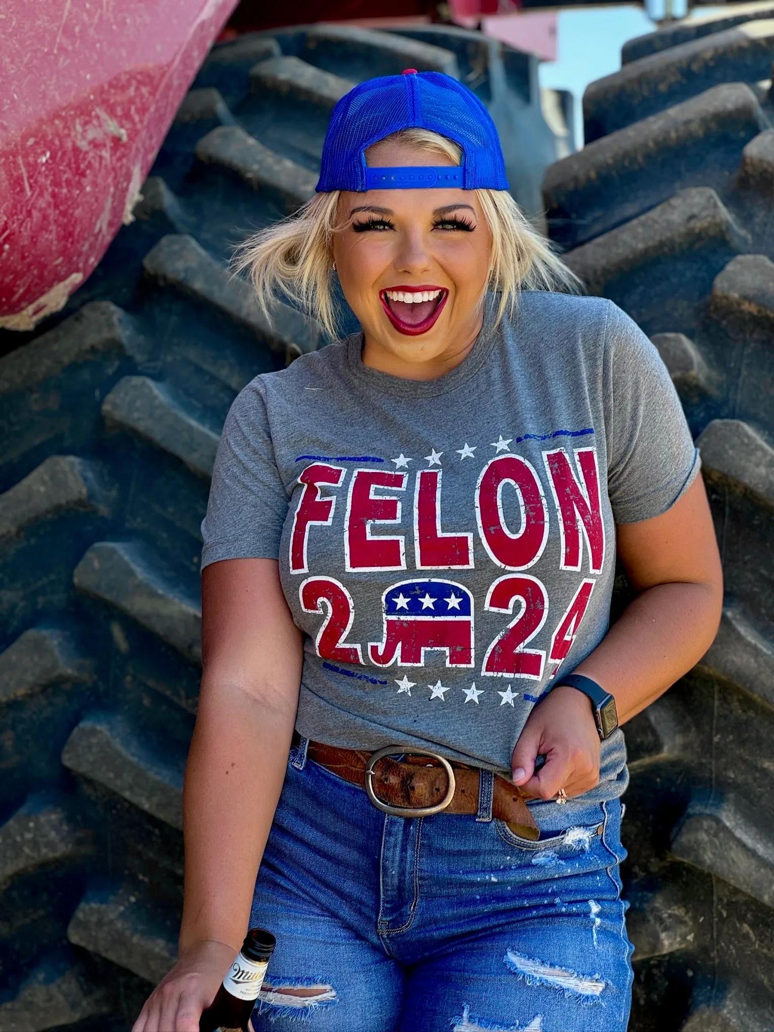 Texas True Threads Trump - Felon 2024 Tee